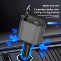 134f6b55-4a95-4e12-9099-7650daa03ff2_trans.jpeg 4 In 1 Retractable Car Charger Fast Car Phone Charger 120W With USB Type C Cable