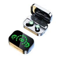 2c160820-122b-4e14-b10d-2678ab63ef20.jpg YD03 Wireless Bluetooth-compatible Headset TWS Large Screen Smart Digital Display In Ear Breathing Light