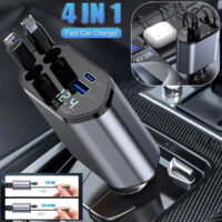 33a4a277-8a50-45ef-86ab-c549d44a4749.jpg 4 In 1 Retractable Car Charger Fast Car Phone Charger 120W With USB Type C Cable