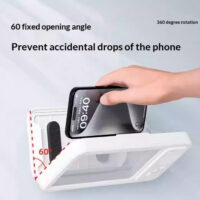 4c45eb67-7a73-4036-a709-02a2f0572c1f_fine.jpeg Bathroom Waterproof Mobile Phone Box Bluetooth Speaker Audio Bath TV Stand Mobile Phone Holder 360 Degree Rotation Touch Screen