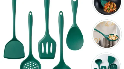 A573cbbbfd3794163affe63393ef3d0aba.webp 5-Piece Silicone Cooking Utensil Set – Heat Resistant & Non-Toxic