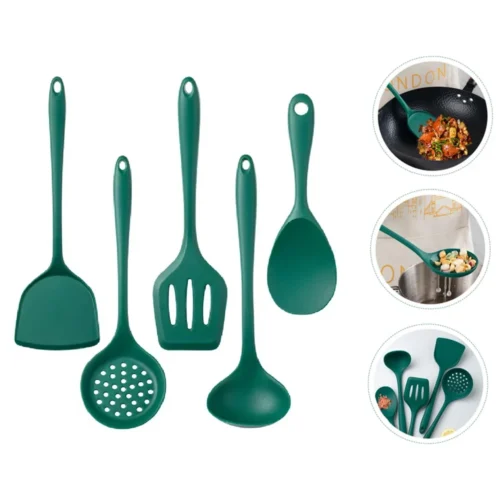 5-Piece Silicone Cooking Utensil Set – Heat Resistant & Non-Toxic