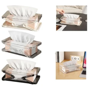 Telescopic Tissue Box – Adjustable Storage for Living Room