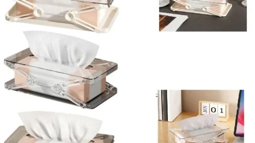 Telescopic Tissue Box – Adjustable Storage for Living Room