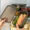 3-Piece Reusable Food Storage Box – Transparent & Sealed
