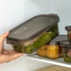3-Piece Reusable Food Storage Box – Transparent & Sealed