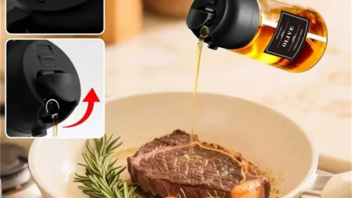 S2214d1b1cb2d4710b5adb6c570a82856h.webp 2-in-1 Oil Sprayer & Pourer β Glass Bottle 470ml for Cooking