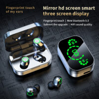 e18cca14-8953-4cf9-9966-c55e7c99f5ee.jpg YD03 Wireless Bluetooth-compatible Headset TWS Large Screen Smart Digital Display In Ear Breathing Light
