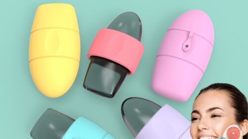 Silicone Ice Face Roller Contour Shrink Pores Remove Dark Circles Massage Skin Beauty Facial Roller For Eyes Neck Skin Care Tool